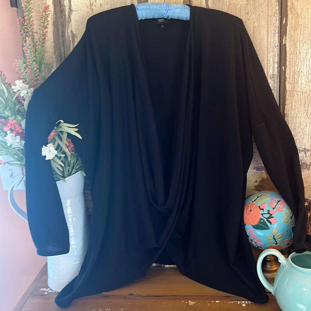 Wrap style long sleeve top